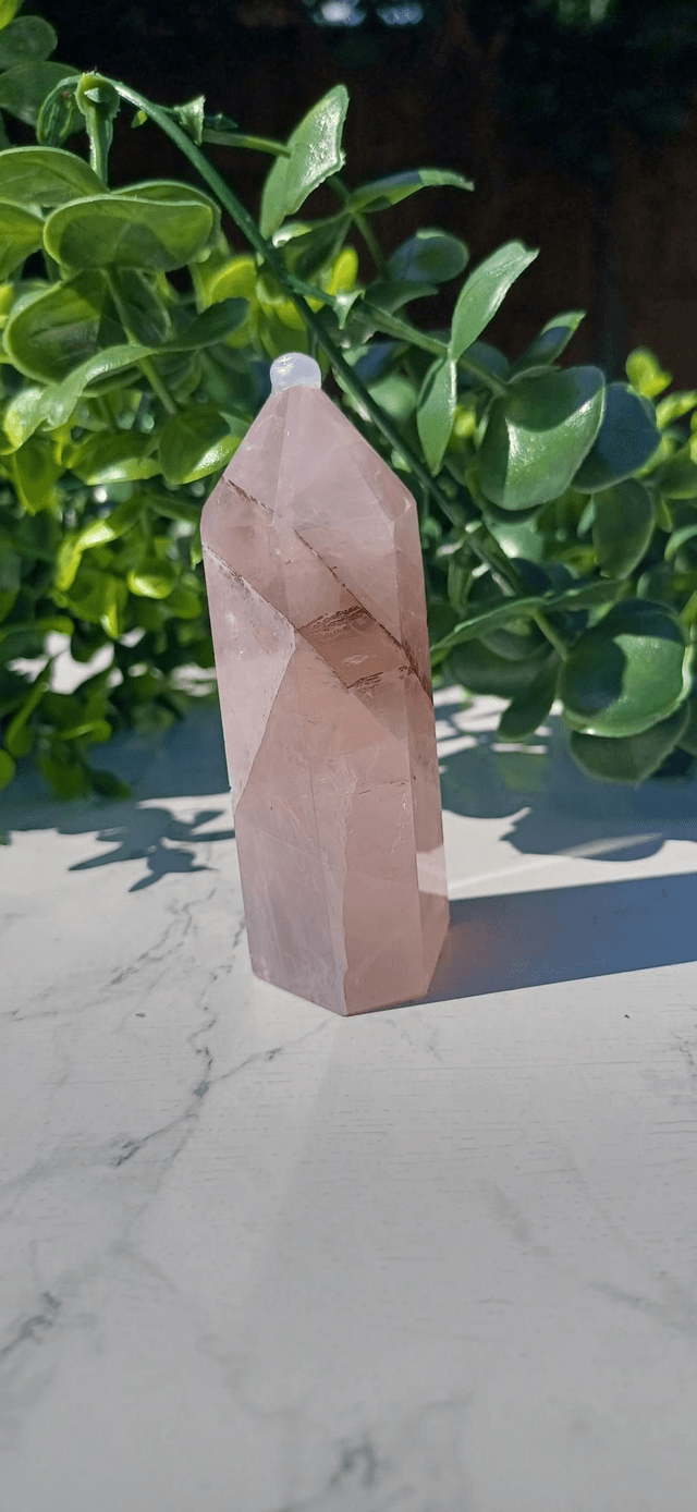 Dentritic Rose Quartz Tower (100g)