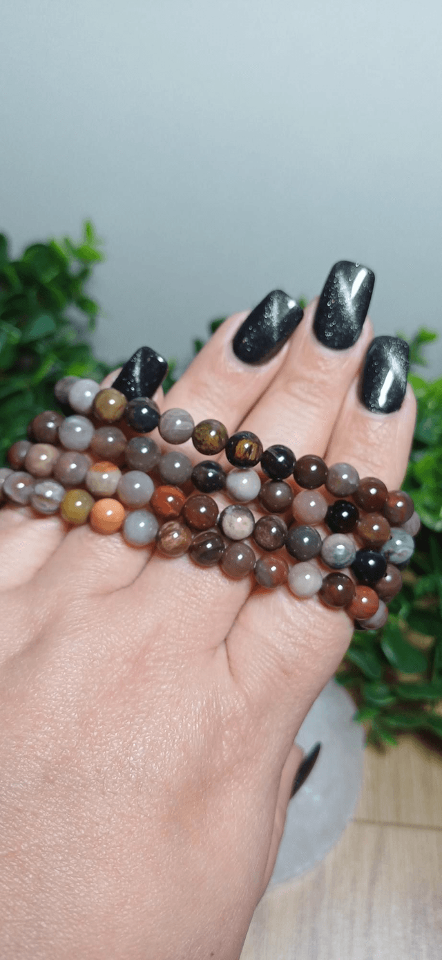 Petrified Wood 6mm Bracelet