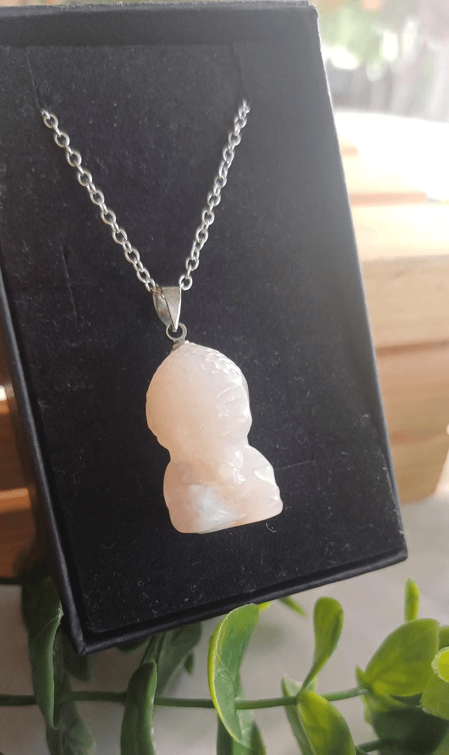 Buddha Pendant in 925 Silver Plated Chain