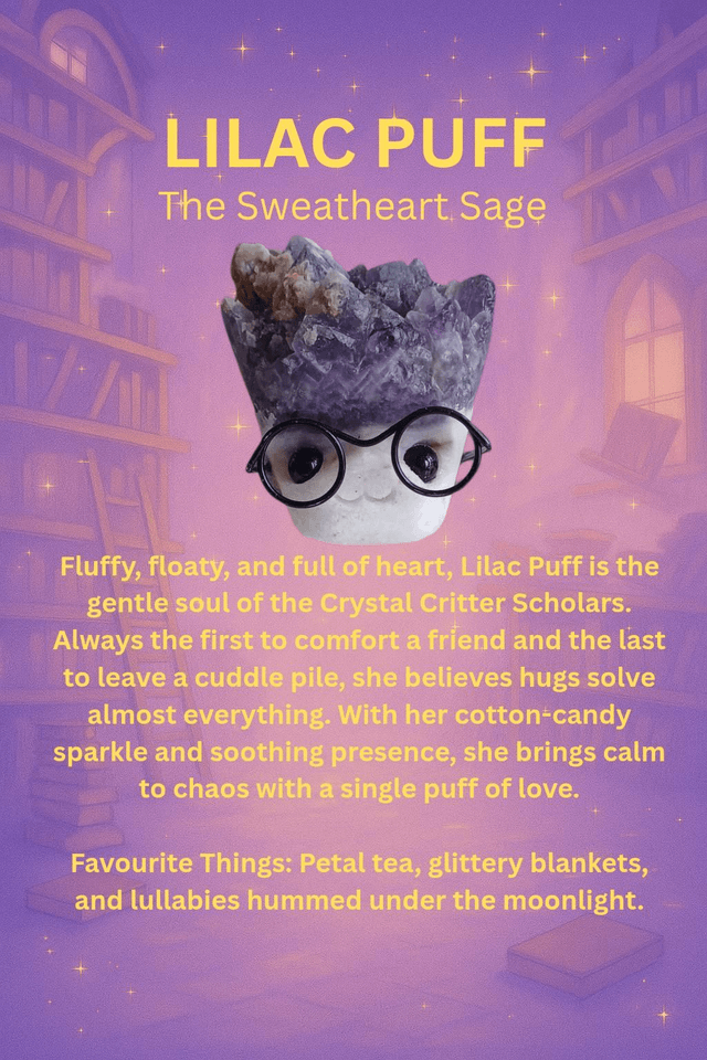 Lilac Puff - Crystal Critter Scholars