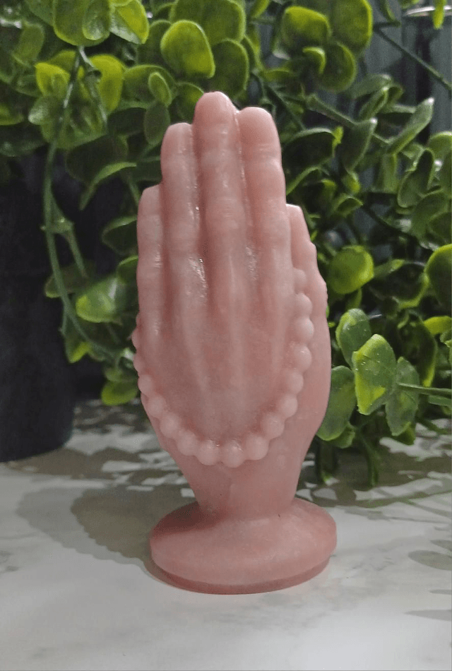 Pink Opal Praying Hands