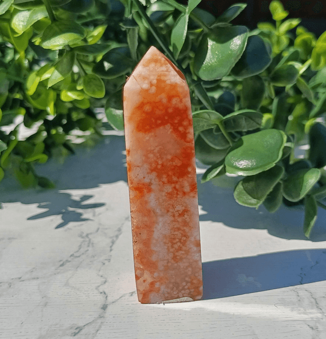 Carnelian and Flower Agate Tower 3