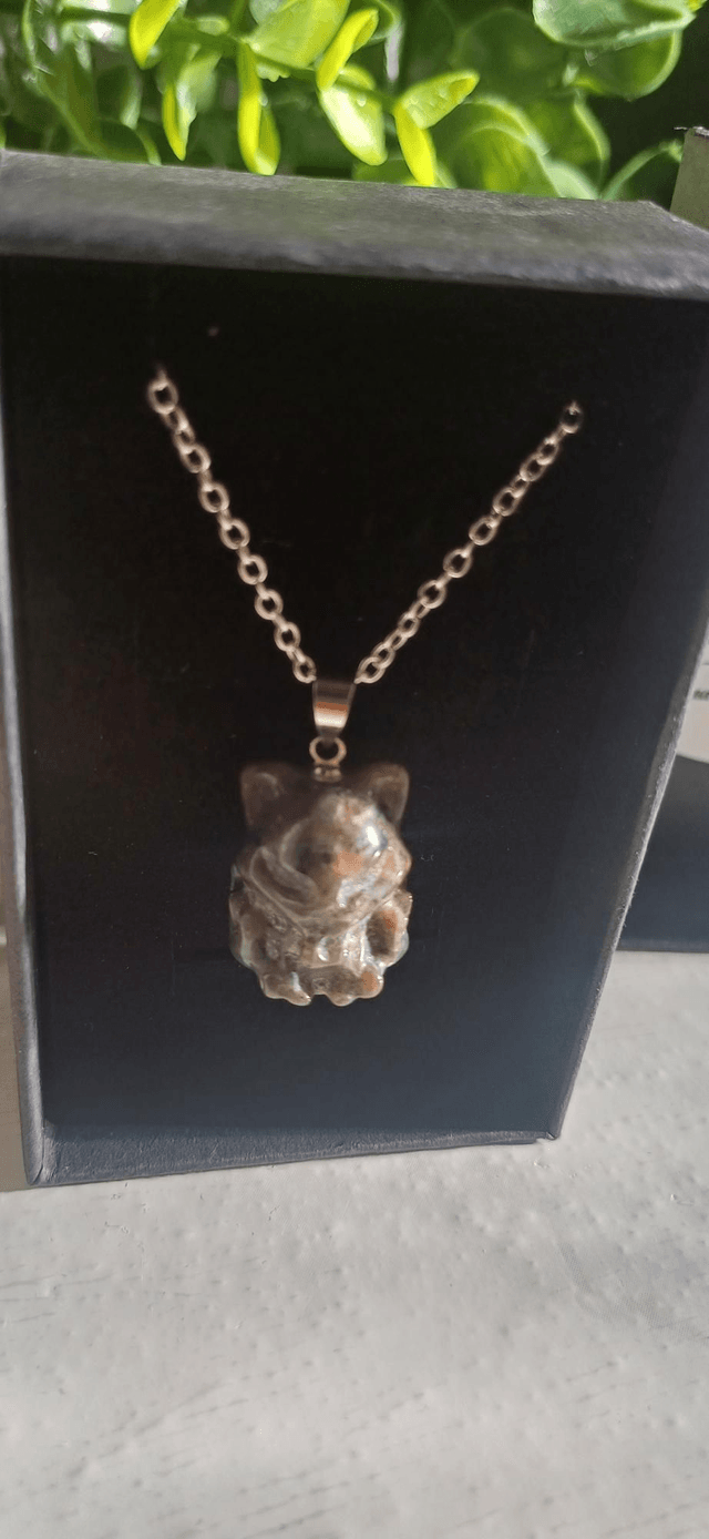 Yooperlite Nine-Tail Fox Necklace