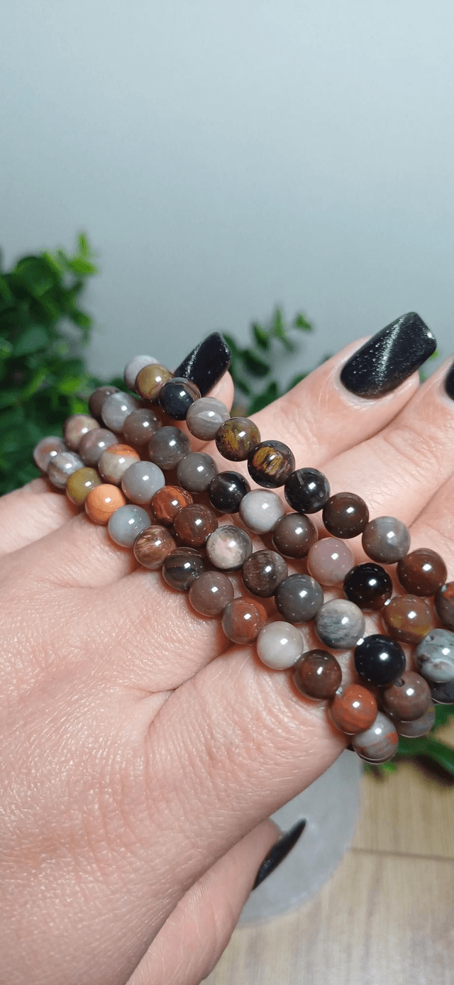 Petrified Wood 6mm Bracelet