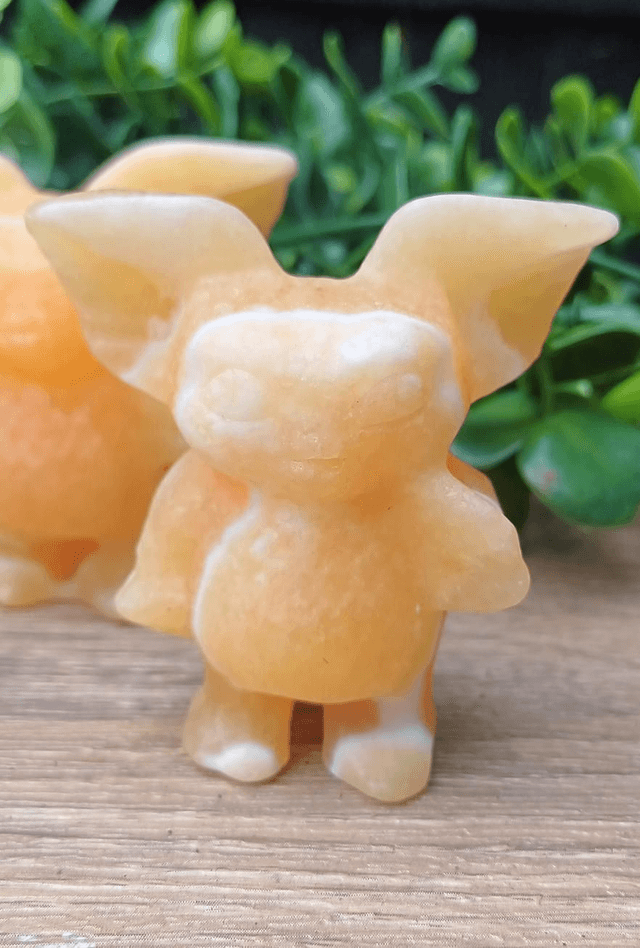 Orange Calcite and Rose Quartz Gizmo 