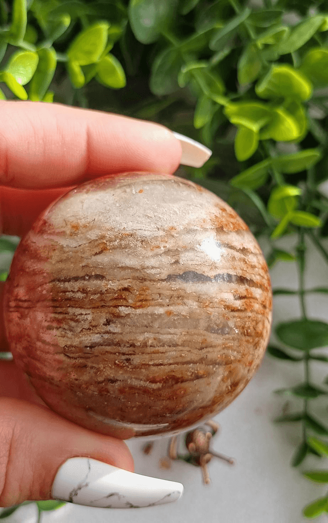 Red Thousand Layer Quartz with Black Rutile 218g