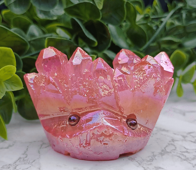Crystal Critter Fae. Aura Quartz