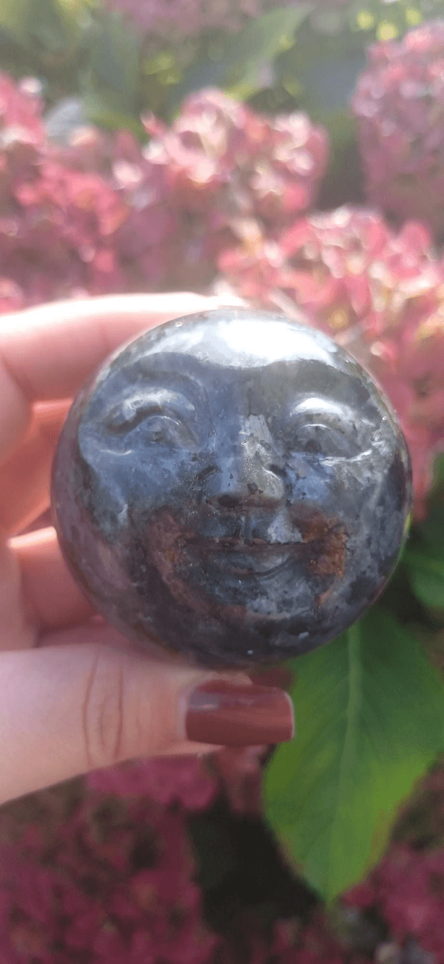 Lavakite Moon Face Sphere