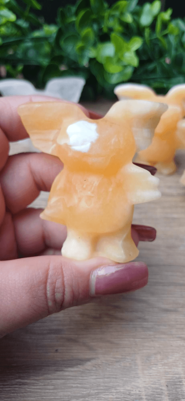 Orange Calcite and Rose Quartz Gizmo 