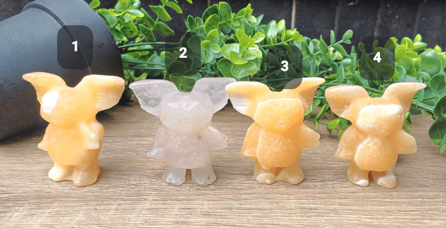 Orange Calcite and Rose Quartz Gizmo 