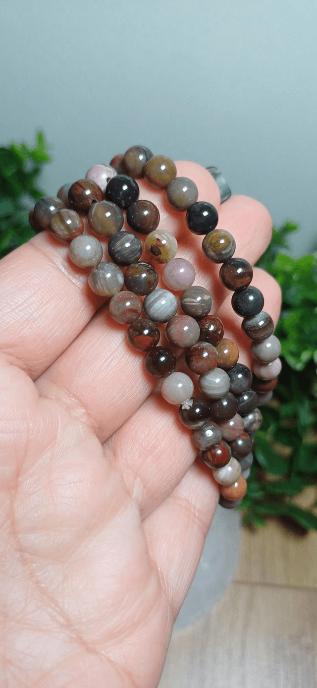 Petrified Wood 6mm Bracelet