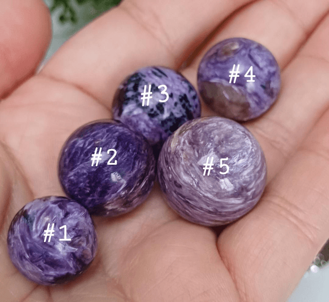 Charoite Spheres