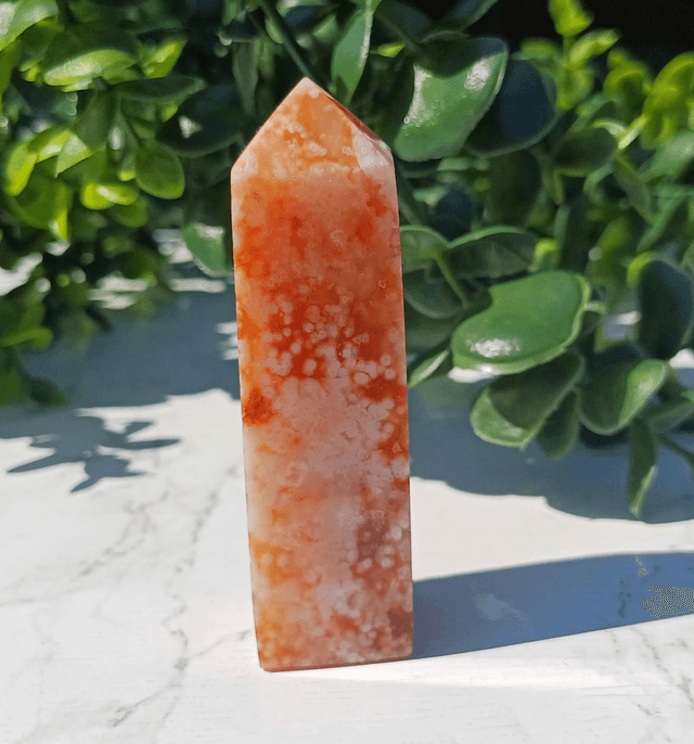 Carnelian and Flower Agate Tower 3