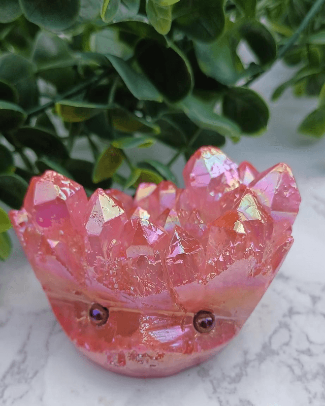 Crystal Critter Fae. Aura Quartz