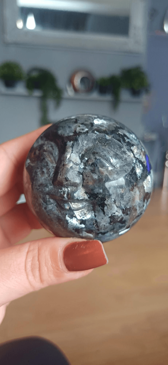 Lavakite Moon Face Sphere
