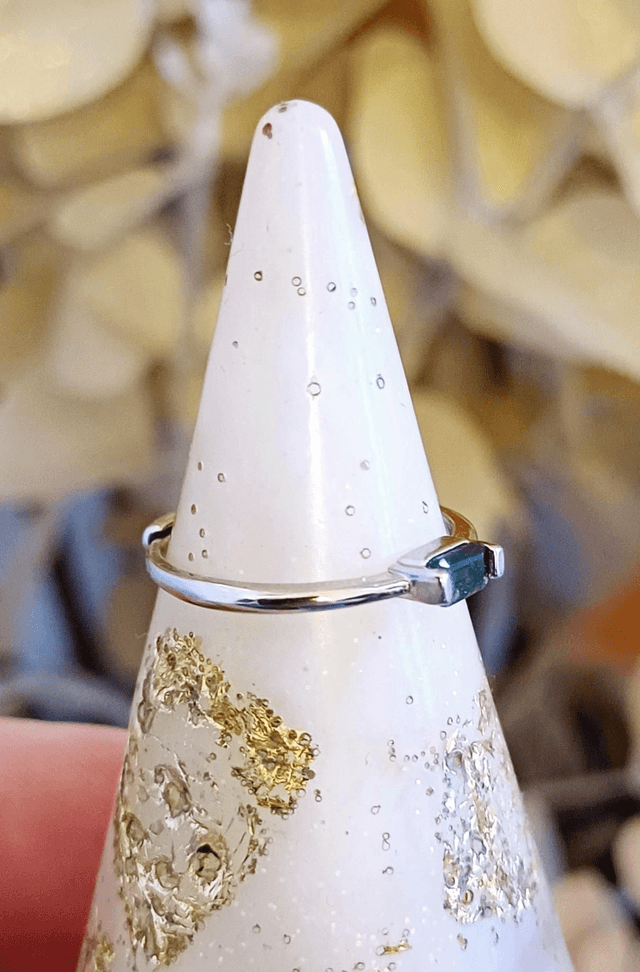 Peridot Adjustable Plated Ring