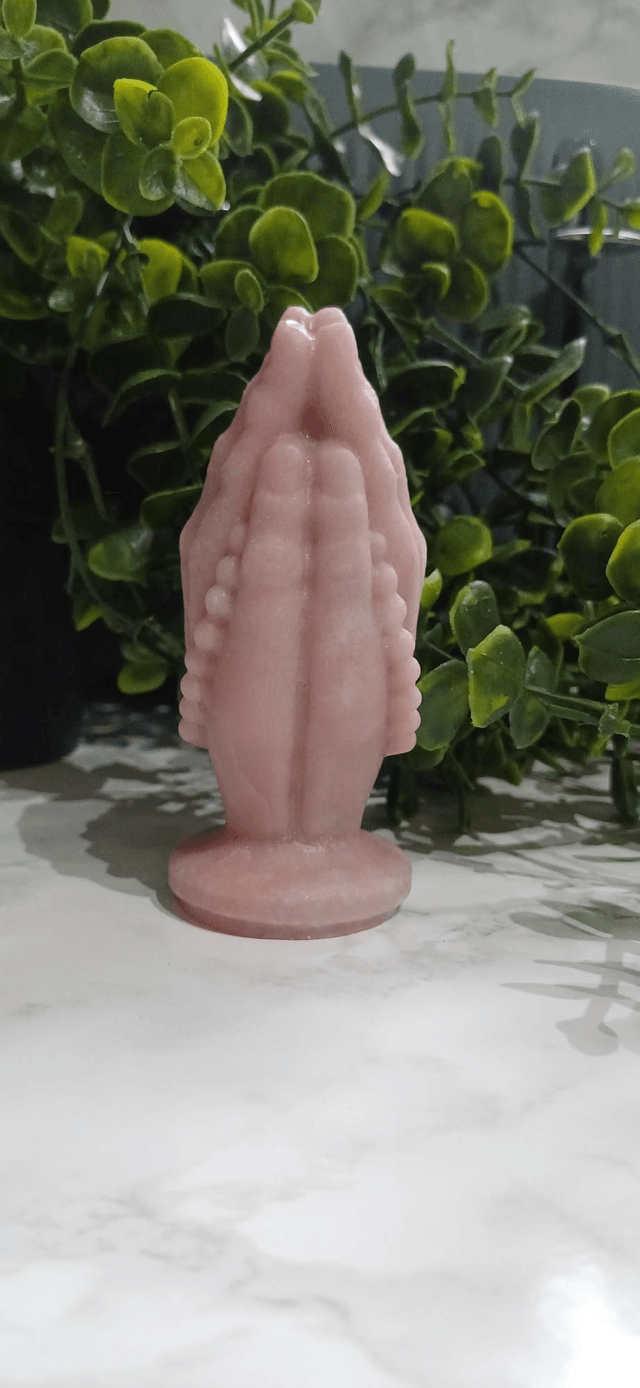Pink Opal Praying Hands