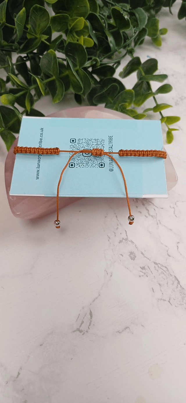 Peach Moonstone Evee Adjustable Bracelet