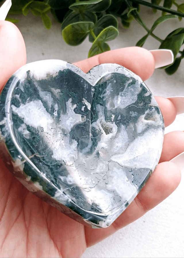 Moss Agate Trinket Dish