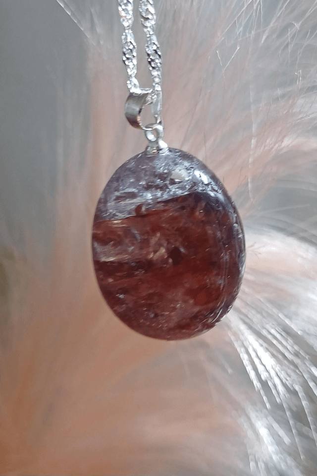 Emberly. Fire Quartz Crystal Critter Necklace 