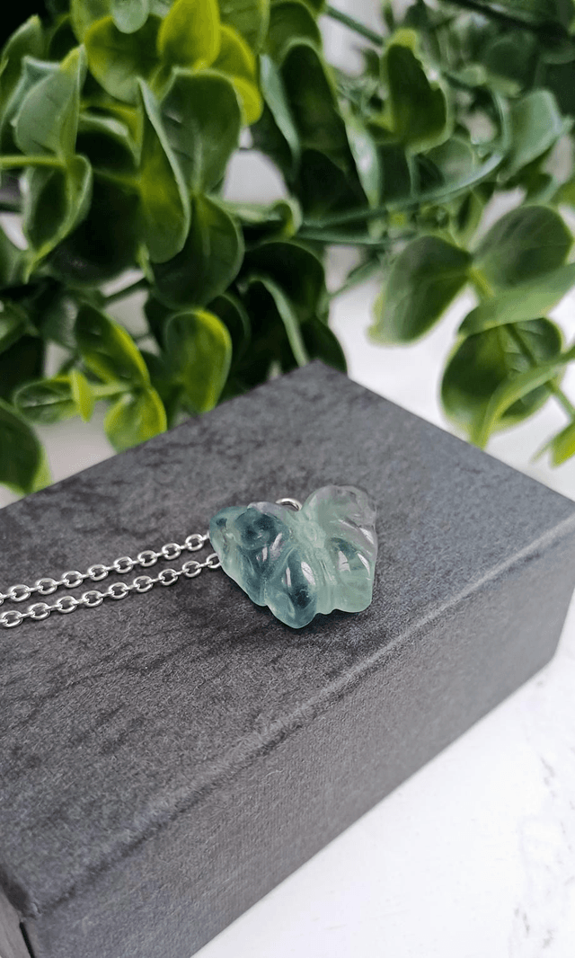 Fluorite Butterfly Pendant