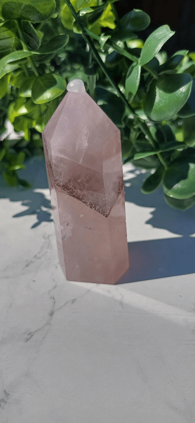 Dentritic Rose Quartz Tower (100g)