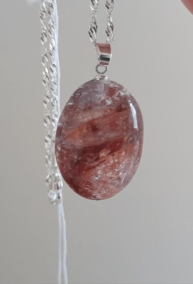 Emberly. Fire Quartz Crystal Critter Necklace 