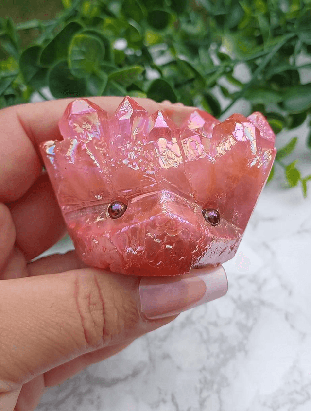 Crystal Critter Fae. Aura Quartz