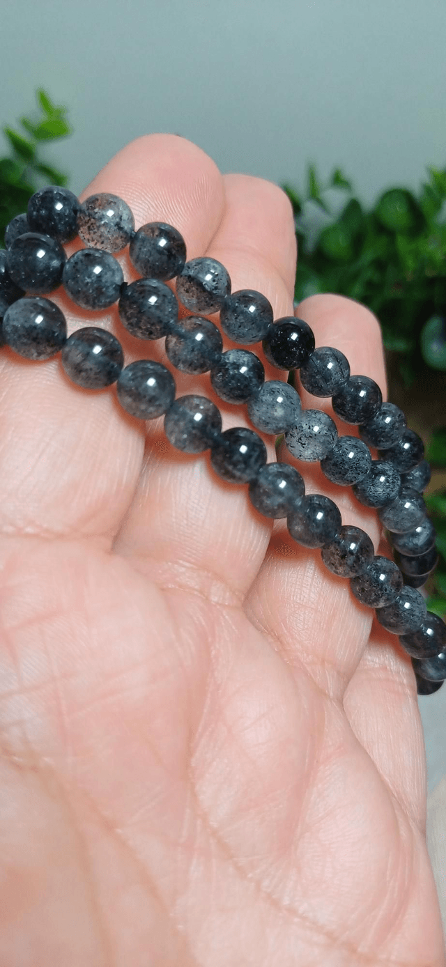 Black Tourmaline in Quartz 6mm