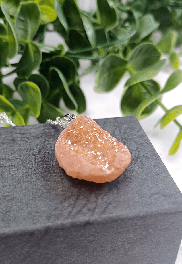 Aura Druzy Quartz Pendant