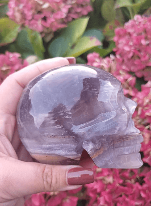 Fluorite Skull