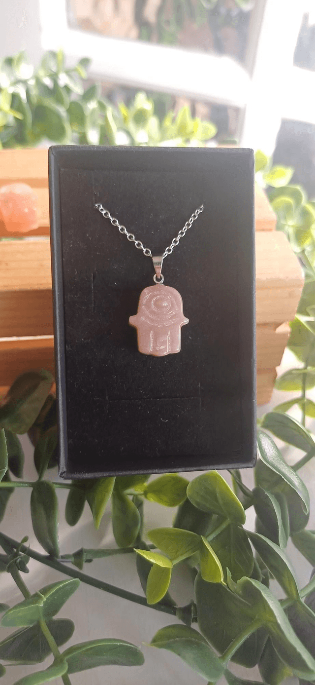 Hamsa 🪬 Hand Pendant on 925 Silver plated chain