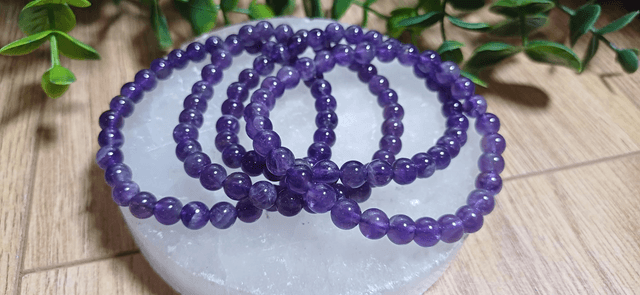 Amethyst Bracelet 6mm 