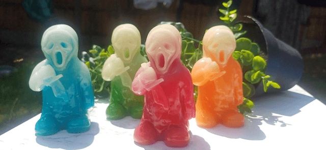 Illuminous Stone Ghost Face