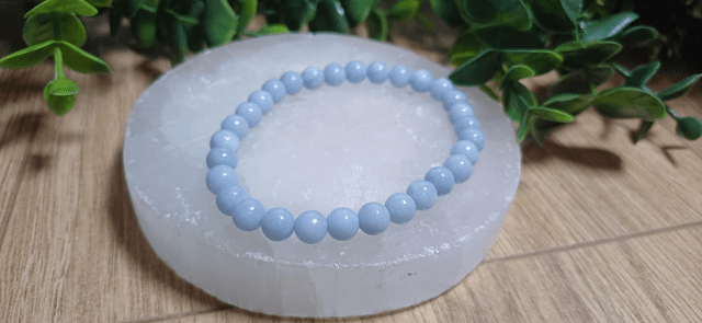 Angelite 6mm Bracelet 